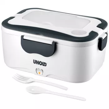 Lunch container Unold 230.338 1.5 L Stainless steel Black White