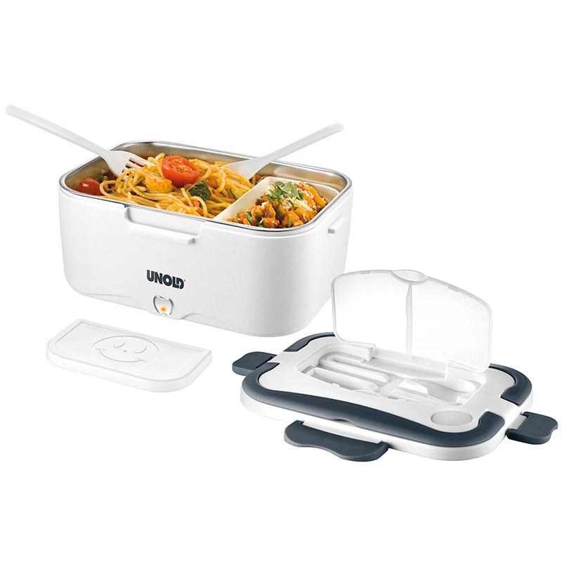 Lunch container Unold 230.338 1.5 L Stainless steel Black White