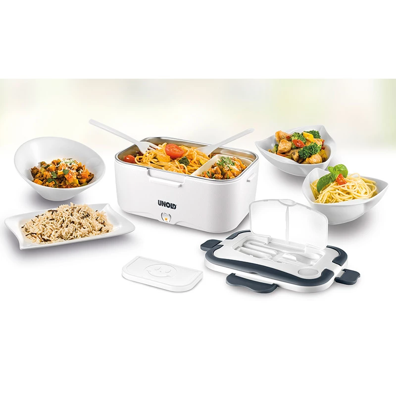 Lunch container Unold 230.338 1.5 L Stainless steel Black White
