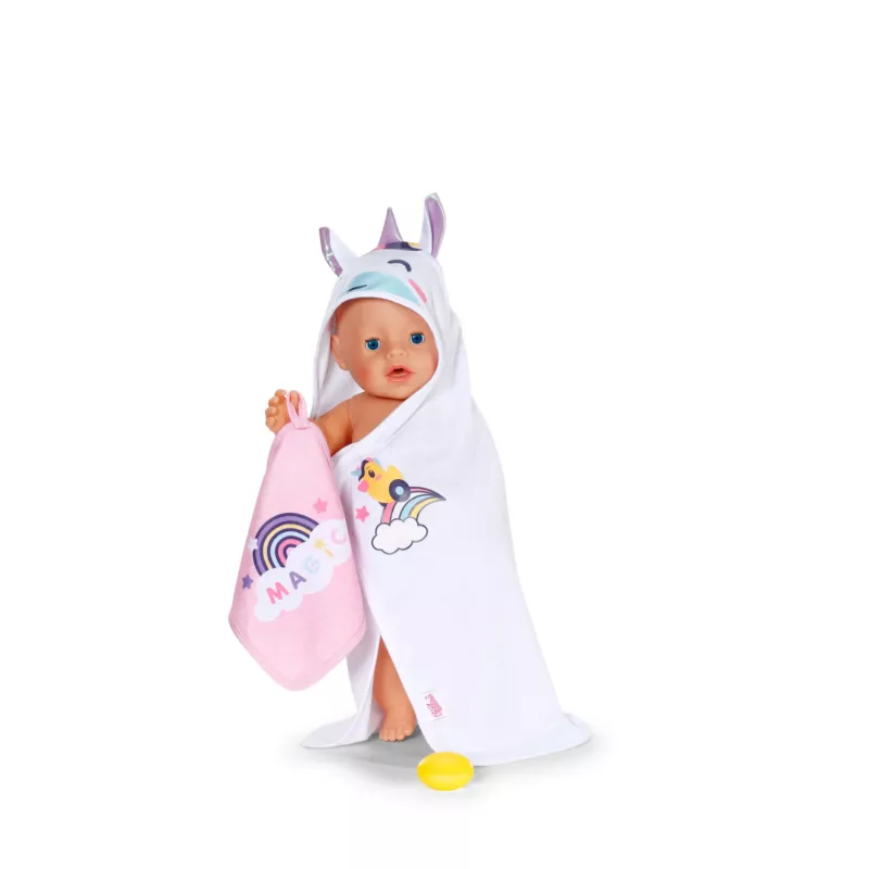 BABY born Hooded Towel Set Doll bathing set