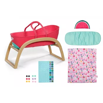 Cradle for dolls zapf creation BABY born 3-in-1 Pinplay — doll furniture, convertible cradle/bed/carrier