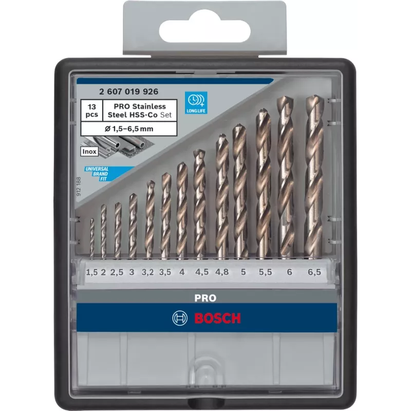 Drill Bit Set Bosch HSS Twist Drill Bits Cobalt 2607019926