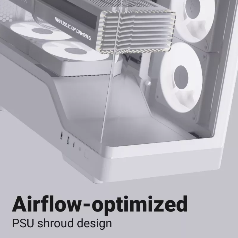 PC case AEROCOOL Geh Midi P500A White — mid-tower ATX chassis, white finish