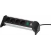 Power Extension Brennenstuhl 1391040400 1.8m 4 AC Outlets Indoor Black Silver