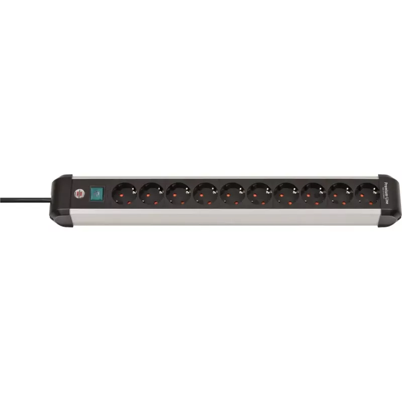 Power Extension Brennenstuhl 1391030000 3m 10 AC Outlets Indoor Black Silver