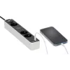 Power Extension Brennenstuhl 1153230026 1.5m 3 AC Outlets Indoor Black White