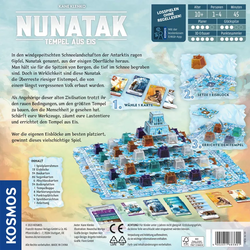 Kosmos Nunatak 45 min Board game Puzzle