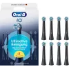 Oral-B iO Ultimate Clean replacement brush heads — 8-pack, Black, for superior plaque removal