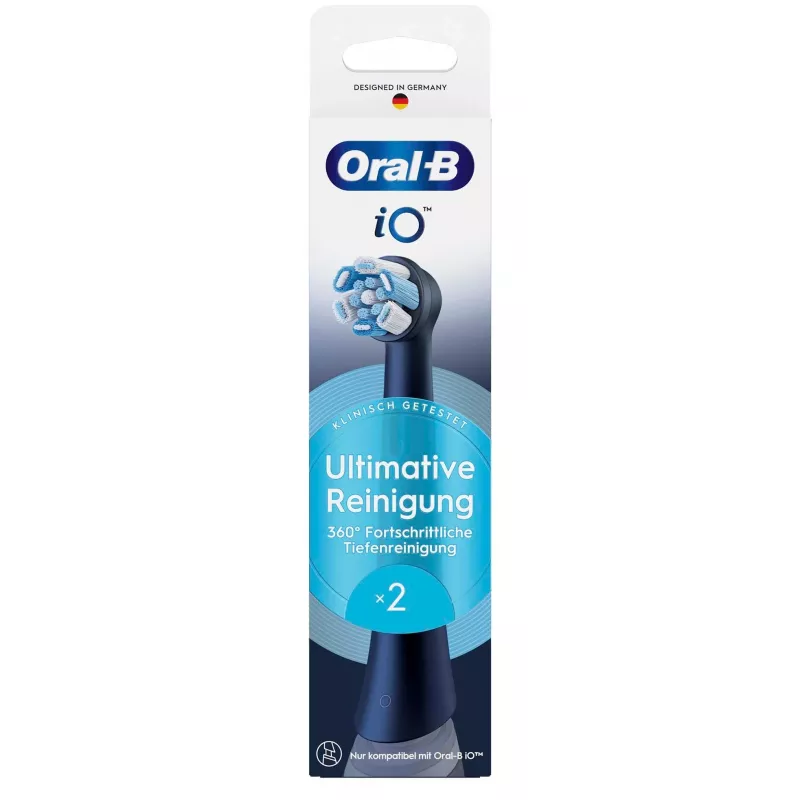 Oral-B iO Ultimate Clean 16262903 toothbrush head 2 pc(s) Black