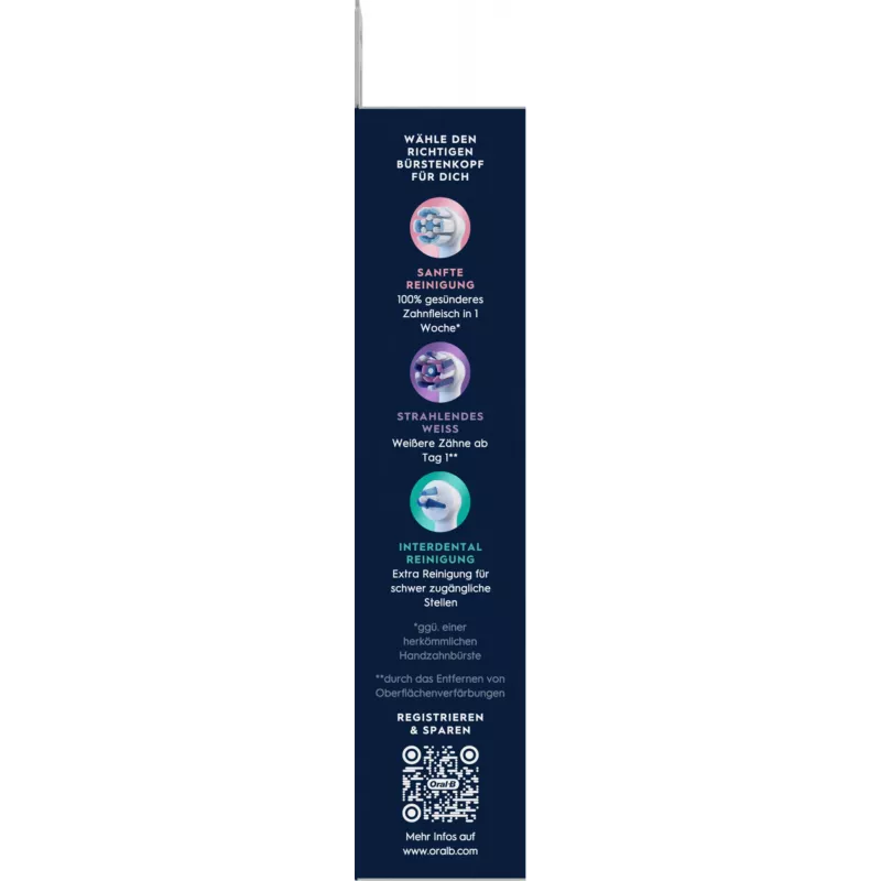 Oral-B toothbrush head 8 pc(s) White