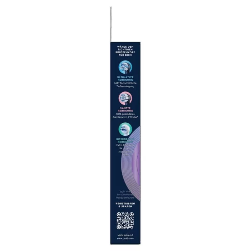 Oral-B iO Radiant White replacement brush heads, 4-pack, black