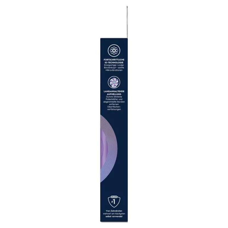 Oral-B iO Radiant White replacement brush heads, 4-pack, black