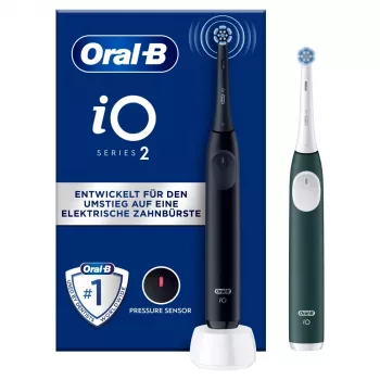 Electric toothbrush BRAUN Oral‑B iO Series 2 Duo Black/Green, rechargeable, model 62418