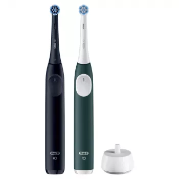 Electric toothbrush BRAUN Oral‑B iO Series 2 Duo Black/Green, rechargeable, model 62418