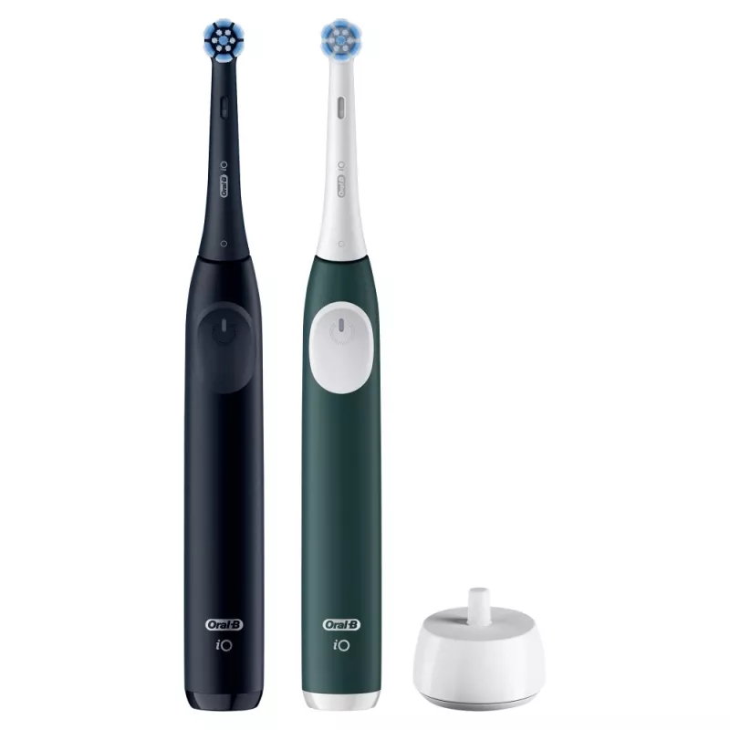Electric toothbrush BRAUN Oral‑B iO Series 2 Duo Black/Green, rechargeable, model 62418