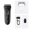 Foil shaver BRAUN Serie 3 3000S, grey, foil system, built-in NiMH battery, AC/battery power, 57×48×156 mm