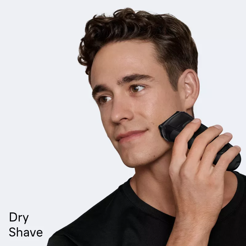 Foil shaver BRAUN Serie 3 3000S, grey, foil system, built-in NiMH battery, AC/battery power, 57×48×156 mm