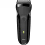 Electric Foil Shaver BRAUN Series 3 300s — 2 SensoFoil, Rechargeable NiMH, Wet & Dry, Black