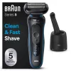 Braun Series 5 52-B7000cc Foil Shaver Trimmer Black Battery Lithium-Ion