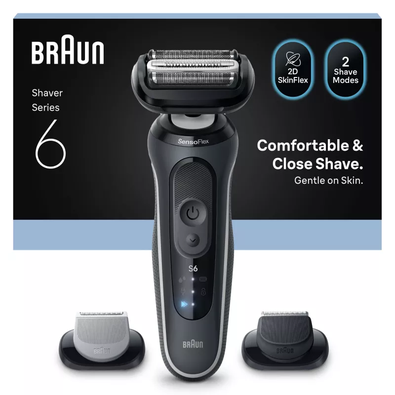 Electric shaver BRAUN Series 6 62‑G1650s — foil shaver, black