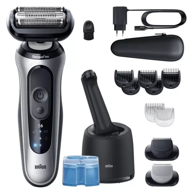 Foil shaver Braun Series 6 62-S7650cc Silver Lithium-Ion Battery