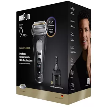 Foil shaver Braun Series 9 Pro+ 9660CC Black Silver Stainless Steel