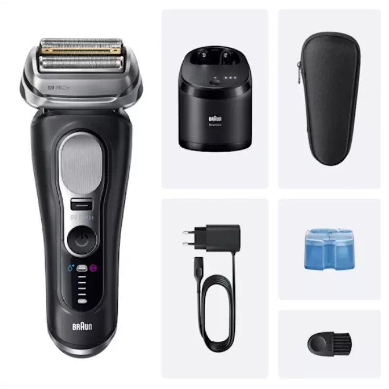 Foil shaver Braun Series 9 Pro+ 9660CC Black Silver Stainless Steel