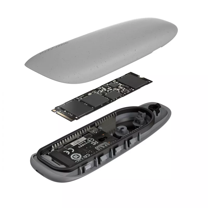 SSD enclosure ASUS COBBLE Gray M.2 PCI Express 90DD02R6-M09000