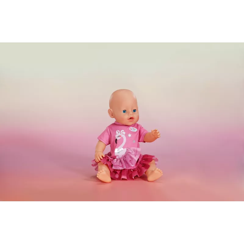 Doll dress Peterkin BABY born Flamingo for 43 cm dolls, foldable, age 3+