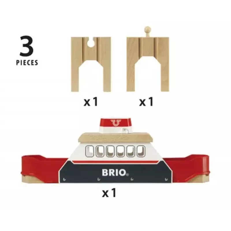 Scenery accessory for BRIO wooden railway by Ravensburger — model 33569, 3 pieces, LR44 battery included