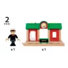 Model Railway Record & Play Station by Ravensburger – BRIO, 3 pieces, AA battery, black/green/red