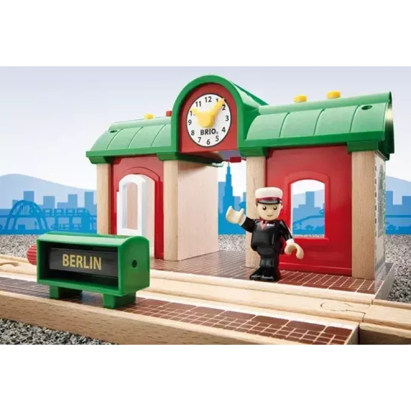 Model Railway Record & Play Station by Ravensburger – BRIO, 3 pieces, AA battery, black/green/red