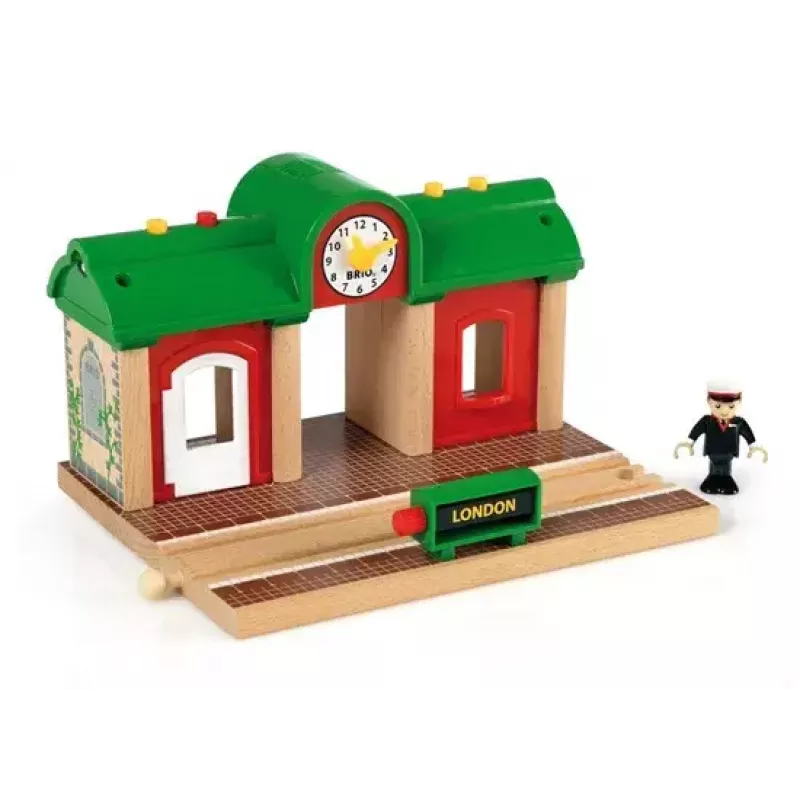 Model Railway Record & Play Station by Ravensburger – BRIO, 3 pieces, AA battery, black/green/red