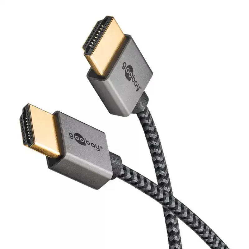 Goobay HDMI Cable 3m Type A Male to Male 18 Gbit/s Grey