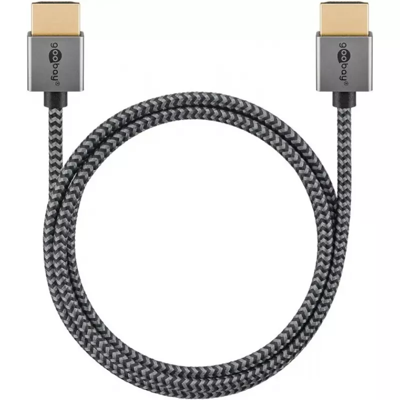 Goobay HDMI Cable 3m Type A Male to Male 18 Gbit/s Grey