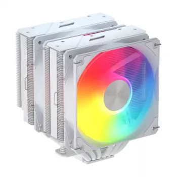 FSP MP7-WA Processor Cooler Air 125 mm White ARGB, Air cooler, 12 cm, 800 RPM, 1800 RPM, White