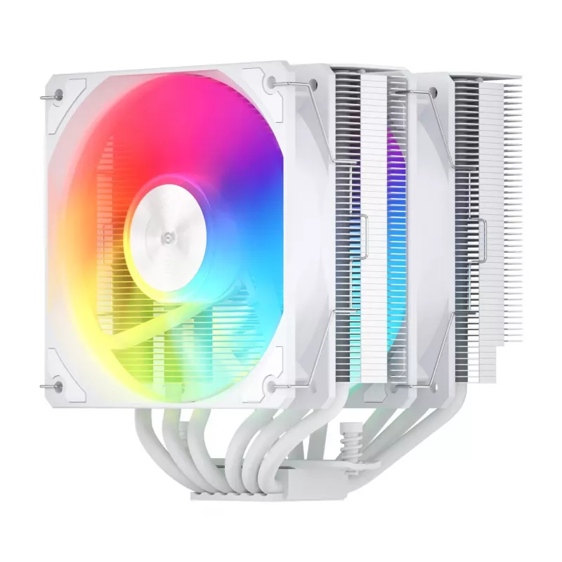 FSP MP7-WA Processor Cooler Air 125 mm White ARGB, Air cooler, 12 cm, 800 RPM, 1800 RPM, White