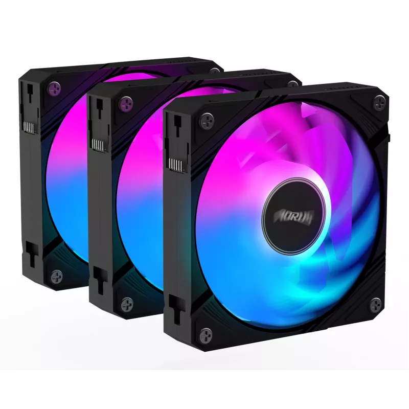 GIGABYTE AORUS EZ CHAIN FAN 120 (3-Pack) Motherboard 12 cm Black 3 pc(s)