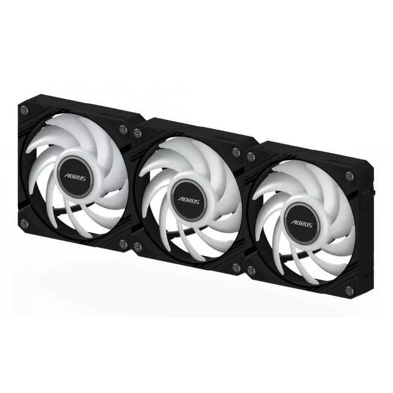 GIGABYTE AORUS EZ CHAIN FAN 120 (3-Pack) Motherboard 12 cm Black 3 pc(s)