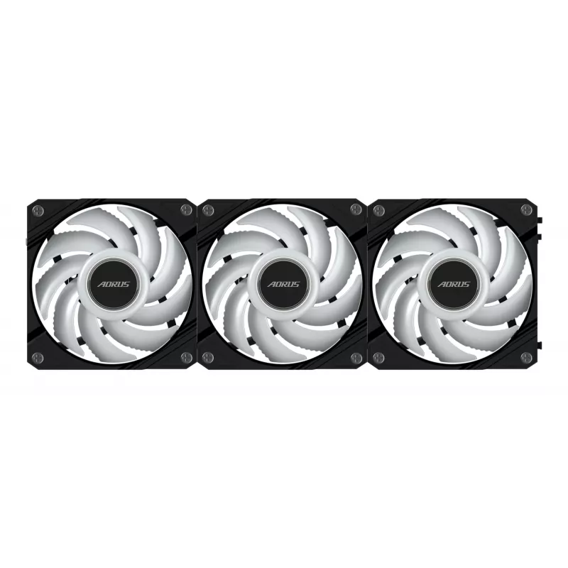 GIGABYTE AORUS EZ CHAIN FAN 120 (3-Pack) Motherboard 12 cm Black 3 pc(s)