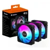 GIGABYTE AORUS EZ CHAIN FAN 120 (3-Pack) Motherboard 12 cm Black 3 pc(s)