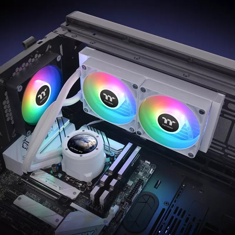 THERMALTAKE Water Cooling - TH240 V2 Ultra ARGB Sync All-In-One Liquid Cooler - White Edition