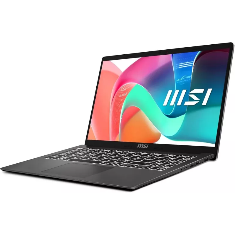 Laptop MSI Modern 15 F13MG-802 — 15.6 inch Full HD, Intel Core i5-1334U, 16 GB RAM, 512 GB SSD, Intel Iris Xe, Windows 11 Home, Grey