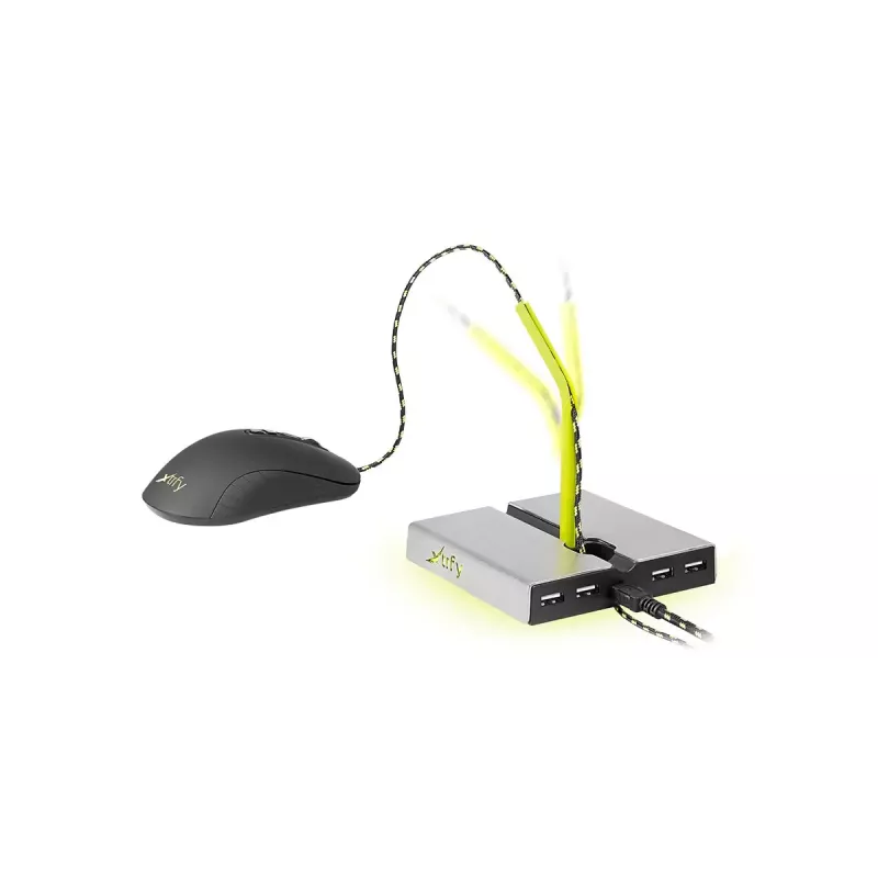Xtrfy B1 Mouse Bungee LED with 4-Port USB 2.0 Hub