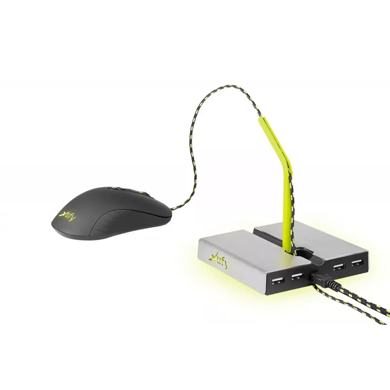 Xtrfy B1 Mouse Bungee LED with 4-Port USB 2.0 Hub