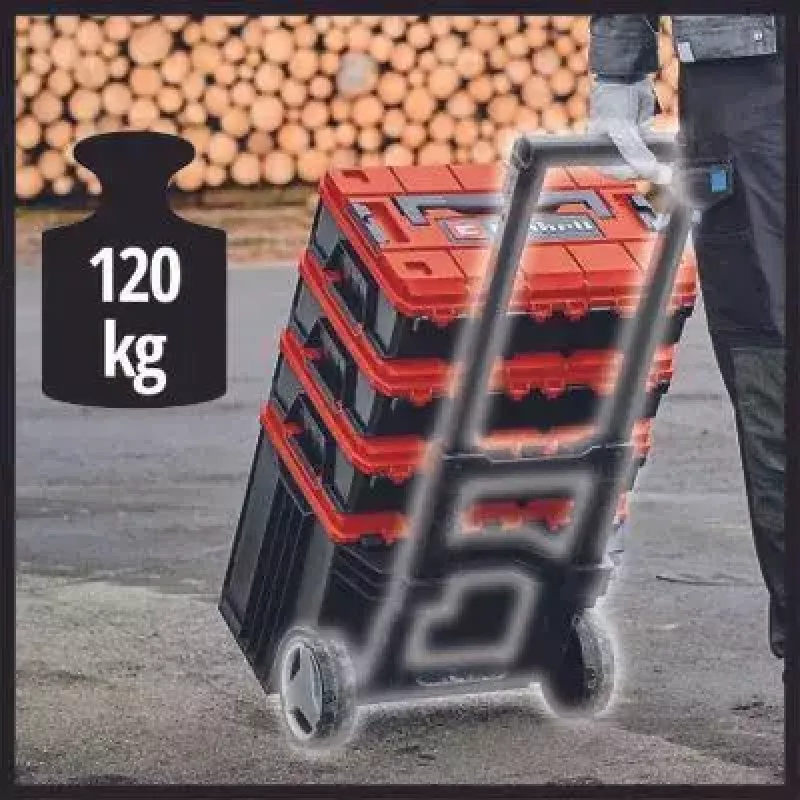 Tool box Einhell E-Case L Polypropylene Black Red 41.5x27.3x32 cm