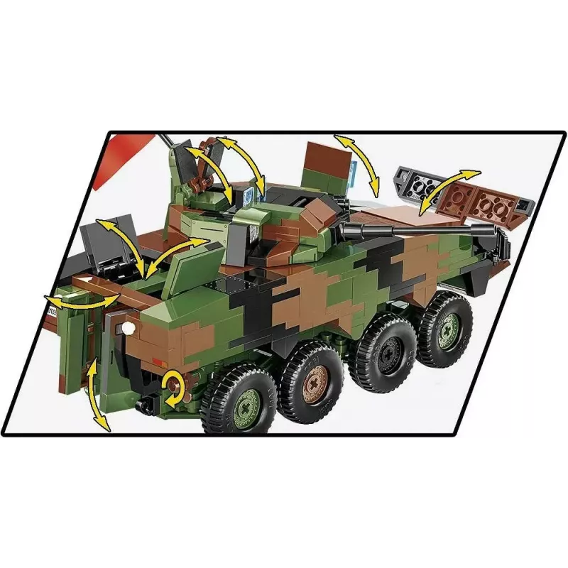 Brick Model Kit Cobi Armed Forces KTO Rosomak 2-in-1 (COBI-2629)