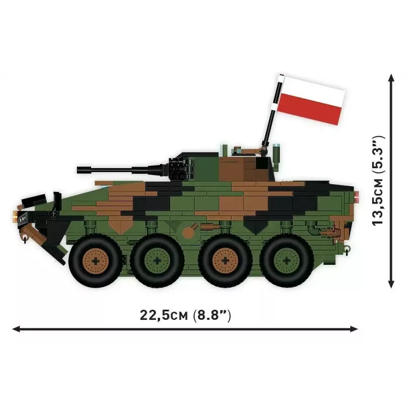 Brick Model Kit Cobi Armed Forces KTO Rosomak 2-in-1 (COBI-2629)