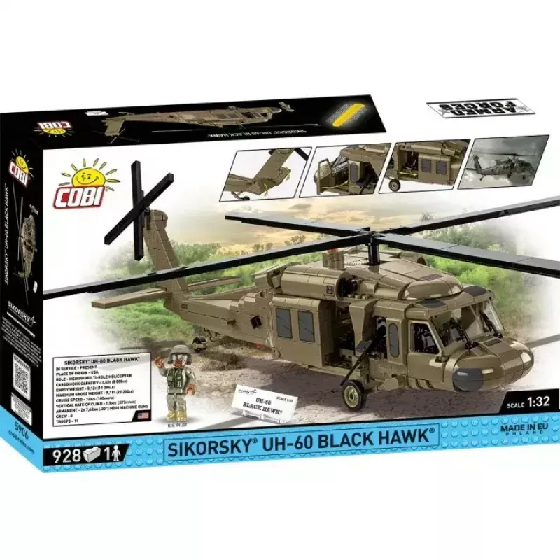 Construction set Cobi Sikorsky UH-60 Black Hawk 928 blocks, model COBl-5906