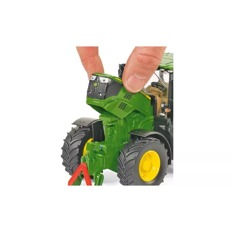 Siku John Deere 6210R, Tractor model, 3 yr(s), Metal, Plastic, Black, Green